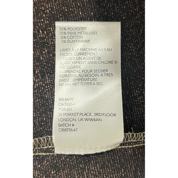 Free People Dress Womens Medium Gold Glitter Halter Swing Trapeze Mini Party - Picture 12 of 14